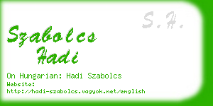 szabolcs hadi business card